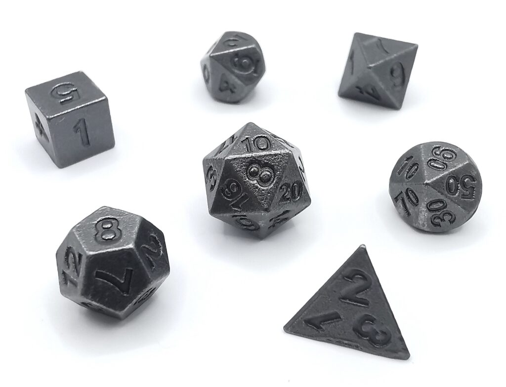 Kości DnD Mini Metalowe
