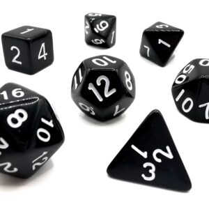 Kości DnD – Black