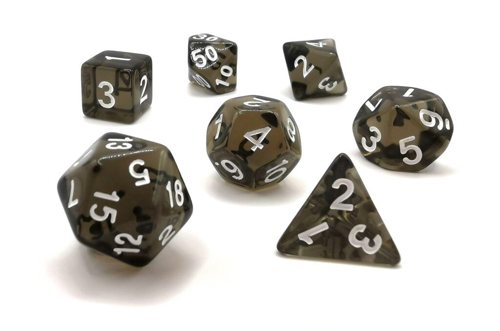 Kości DnD – Clear