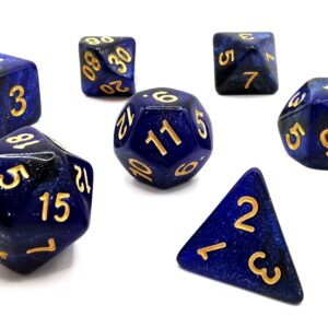 Kości DnD – Glitter